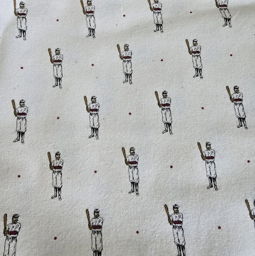 MLB Fabric Placemat & Napkin‎ 8 Piece 125th Anniversary Novelty Baseball Decor